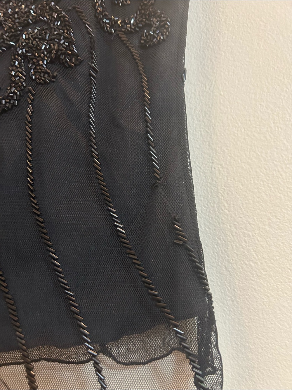 Cache Black Beaded One-Shoulder Top - Picture 8 of 9